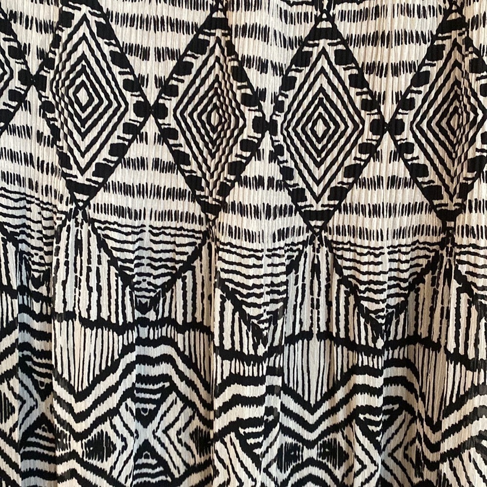 Ruby Rd. Black And Bronze Aztec Pattern Skirt Wit… - image 4